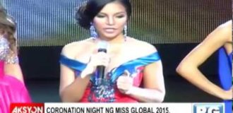 Miss Australia, kinoronahan bilang Miss Global 2015