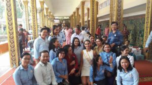 Miss Global With Red Cross of Cambodia