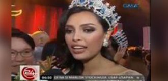 GMA's newscast's 24 Oras TV coverage on Miss Global 2016